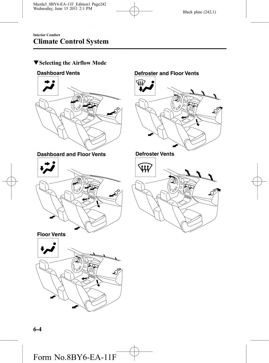 Mazda 3 II 2 owners manual / page 242