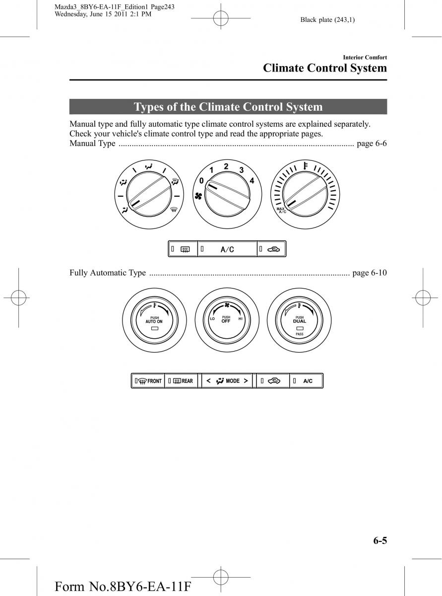 Mazda 3 II 2 owners manual / page 243