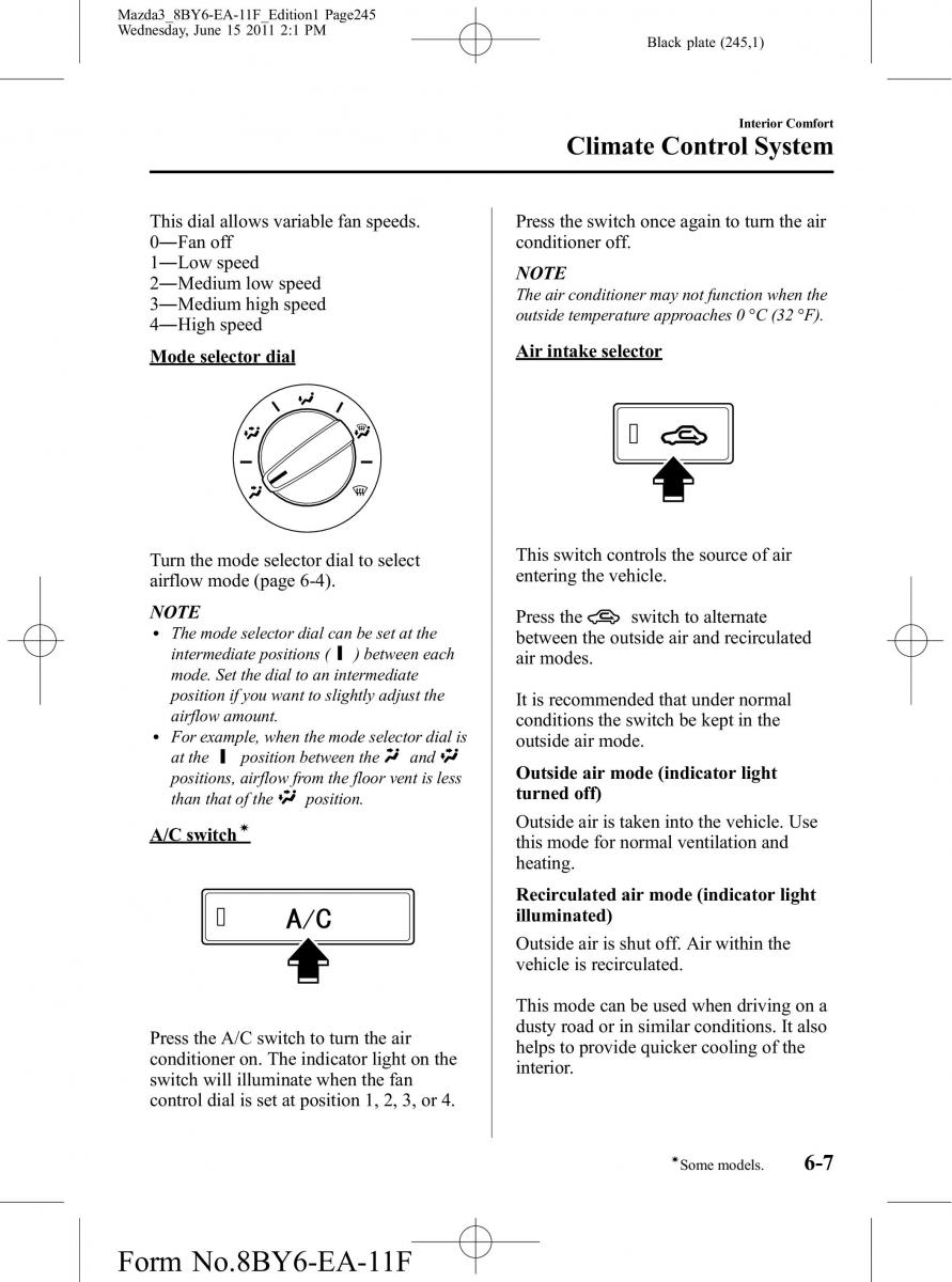 Mazda 3 II 2 owners manual / page 245