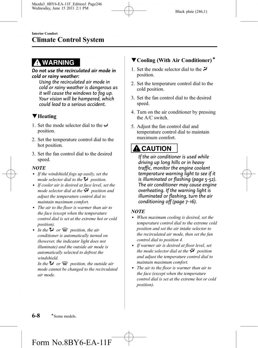 Mazda 3 II 2 owners manual / page 246