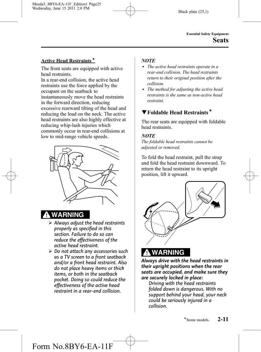 Mazda 3 II 2 owners manual / page 25