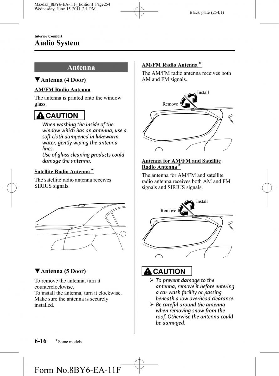 Mazda 3 II 2 owners manual / page 254