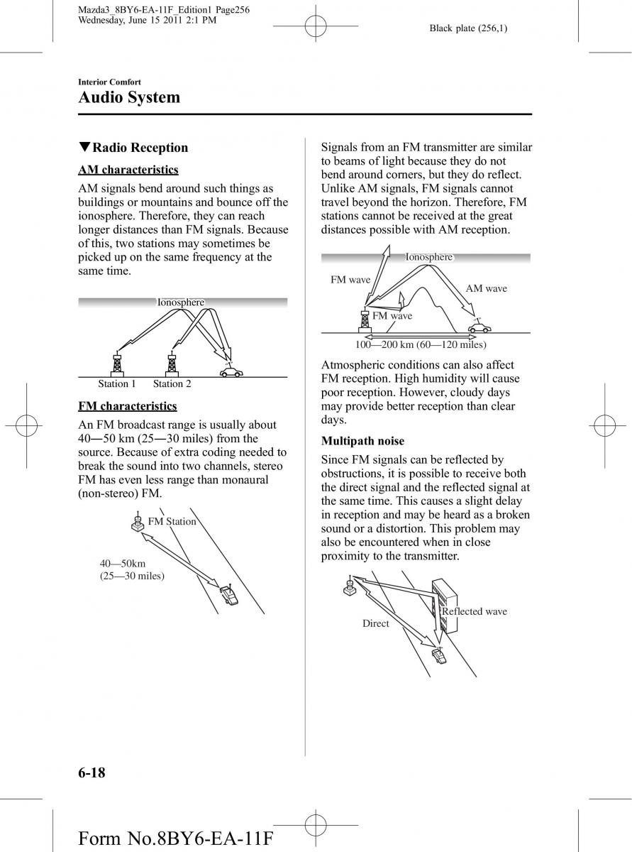 Mazda 3 II 2 owners manual / page 256