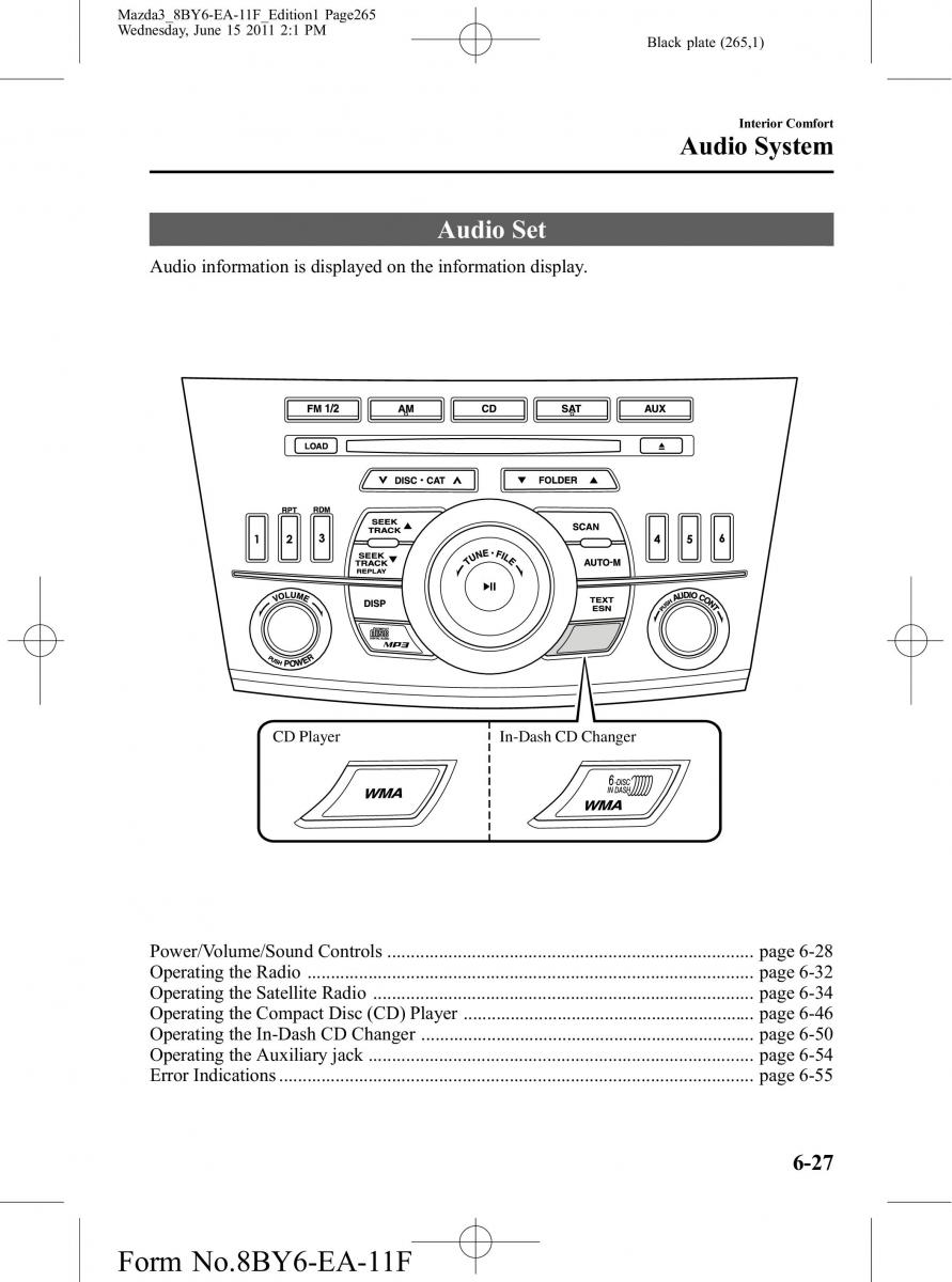 Mazda 3 II 2 owners manual / page 265