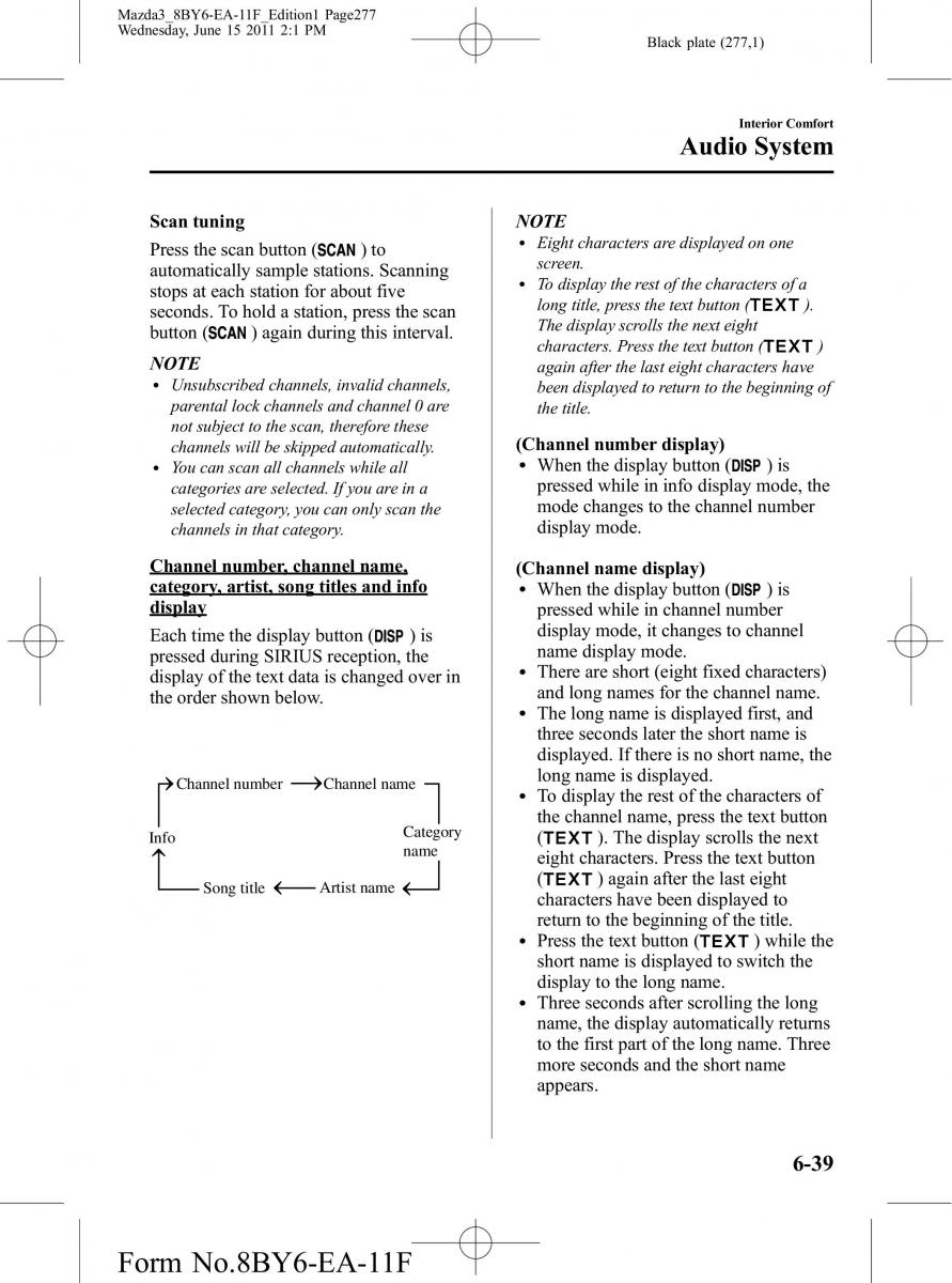 Mazda 3 II 2 owners manual / page 277