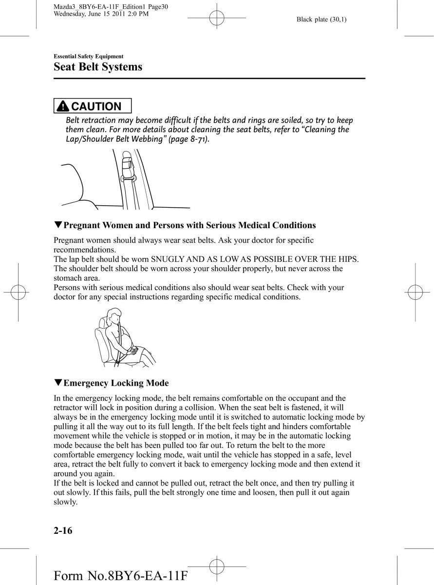 Mazda 3 II 2 owners manual / page 30