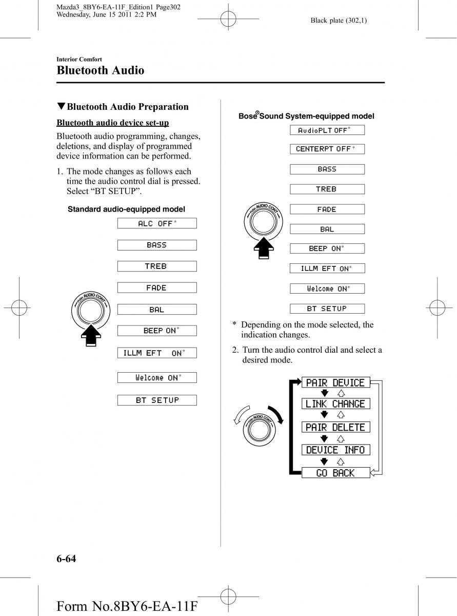 Mazda 3 II 2 owners manual / page 302