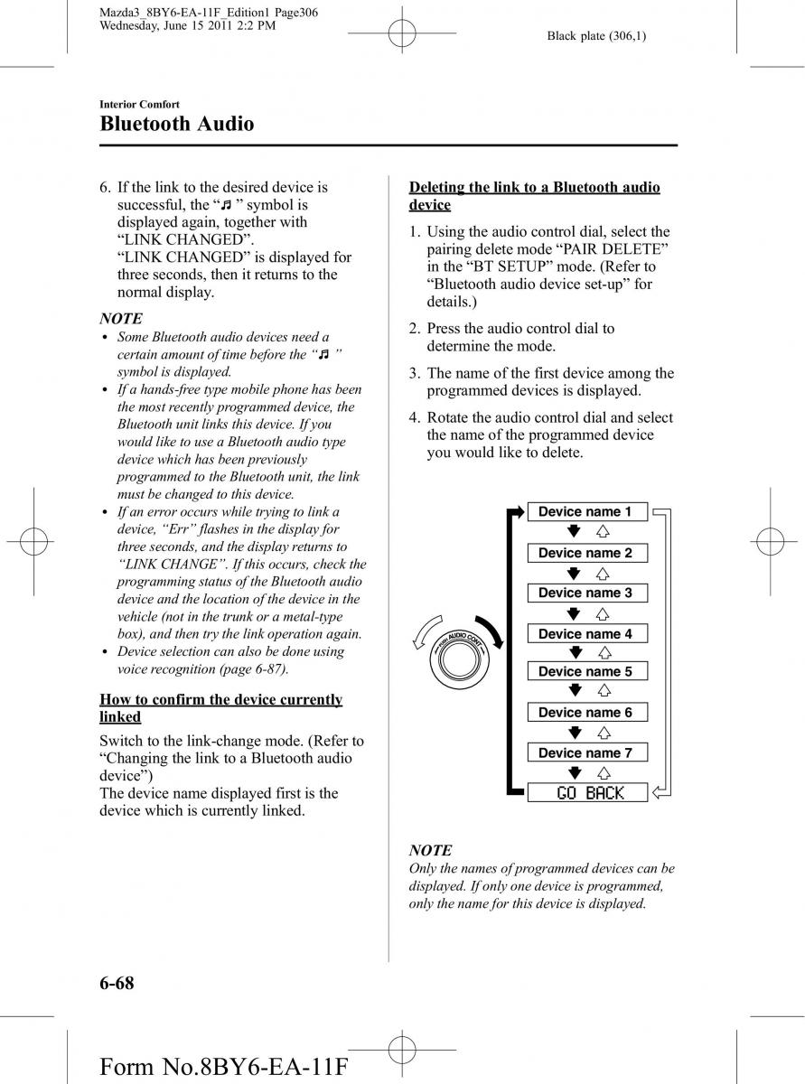 Mazda 3 II 2 owners manual / page 306