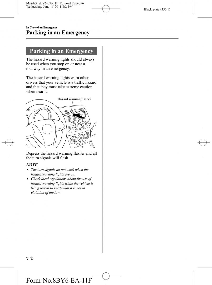 Mazda 3 II 2 owners manual / page 356