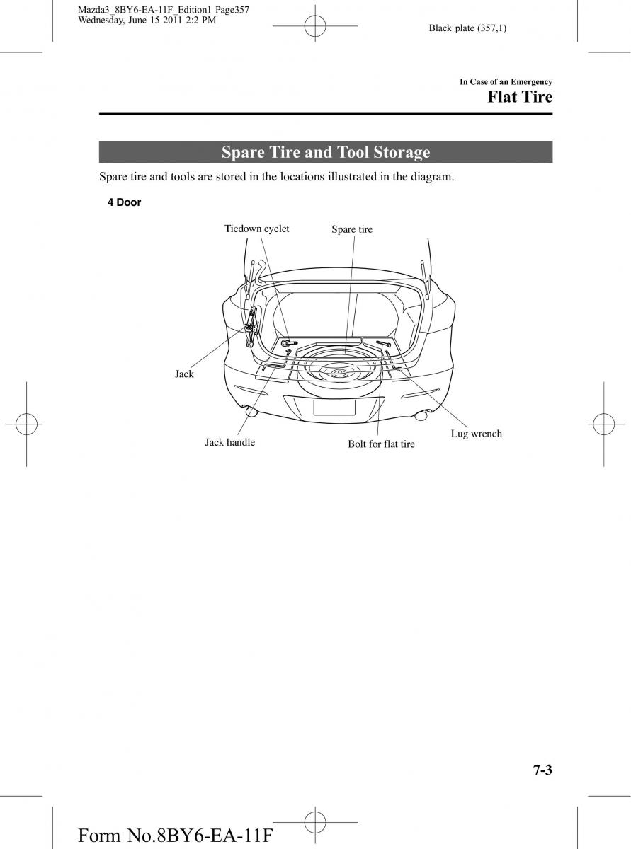 Mazda 3 II 2 owners manual / page 357