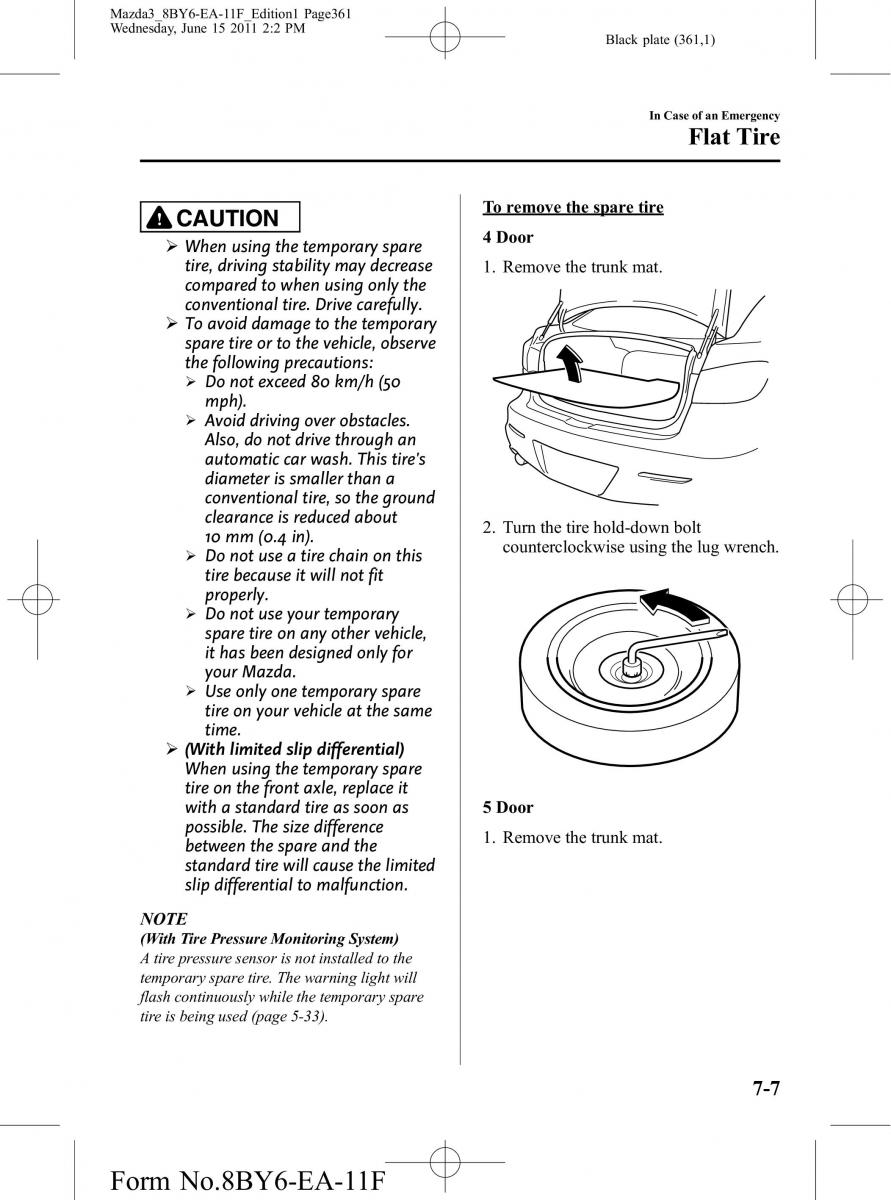 Mazda 3 II 2 owners manual / page 361