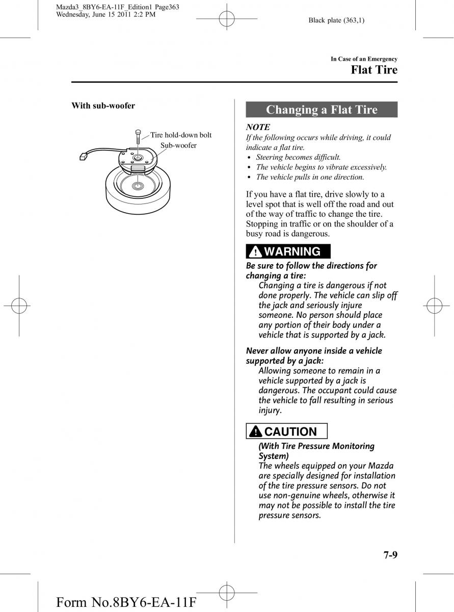 Mazda 3 II 2 owners manual / page 363