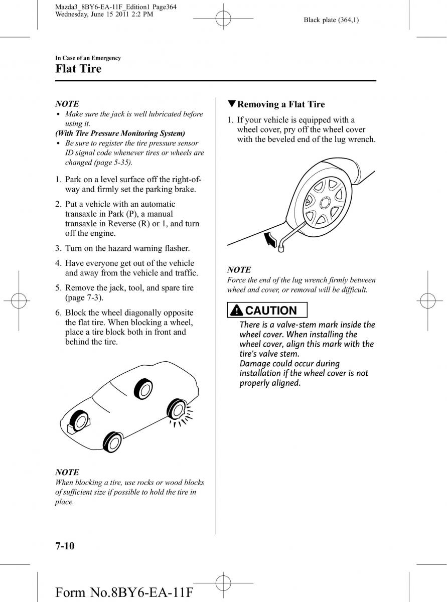 Mazda 3 II 2 owners manual / page 364