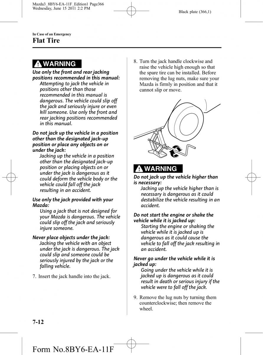 Mazda 3 II 2 owners manual / page 366