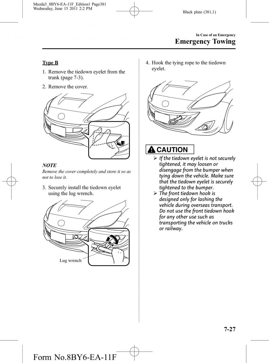 Mazda 3 II 2 owners manual / page 381