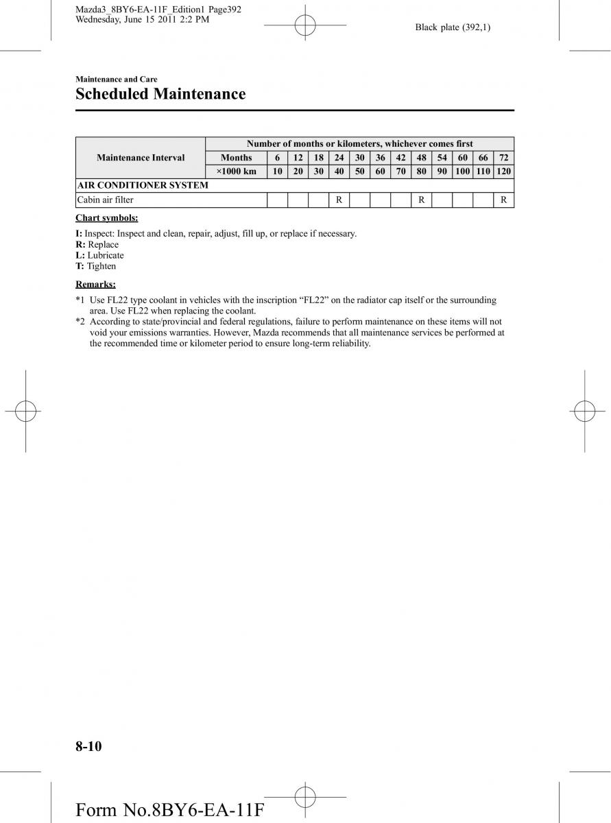 Mazda 3 II 2 owners manual / page 392