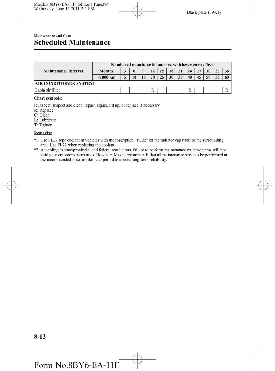 Mazda 3 II 2 owners manual / page 394