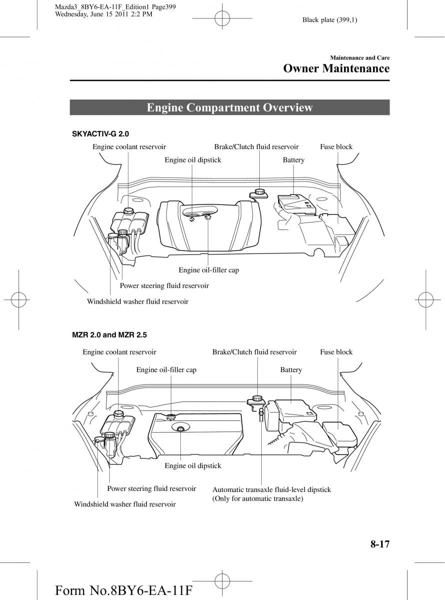 Mazda 3 II 2 owners manual / page 399