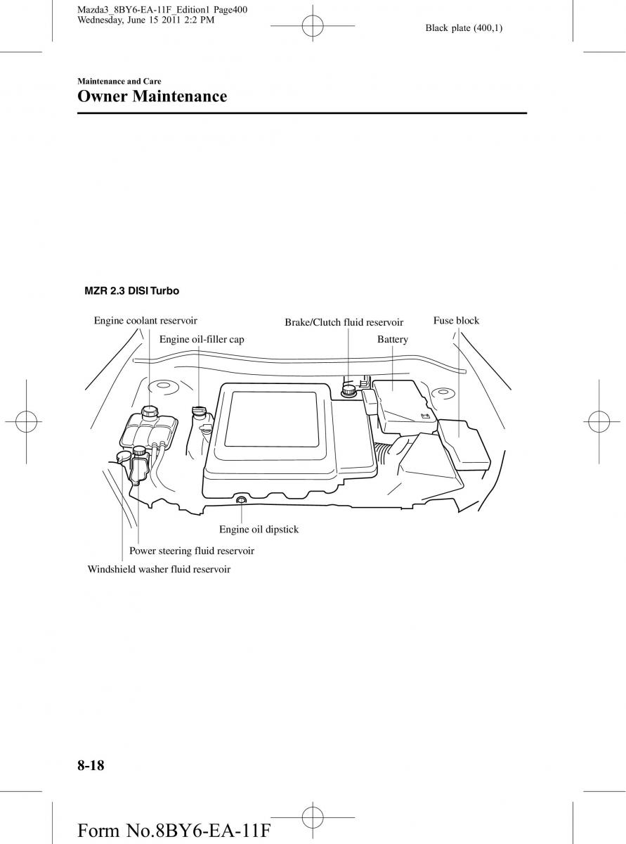 Mazda 3 II 2 owners manual / page 400