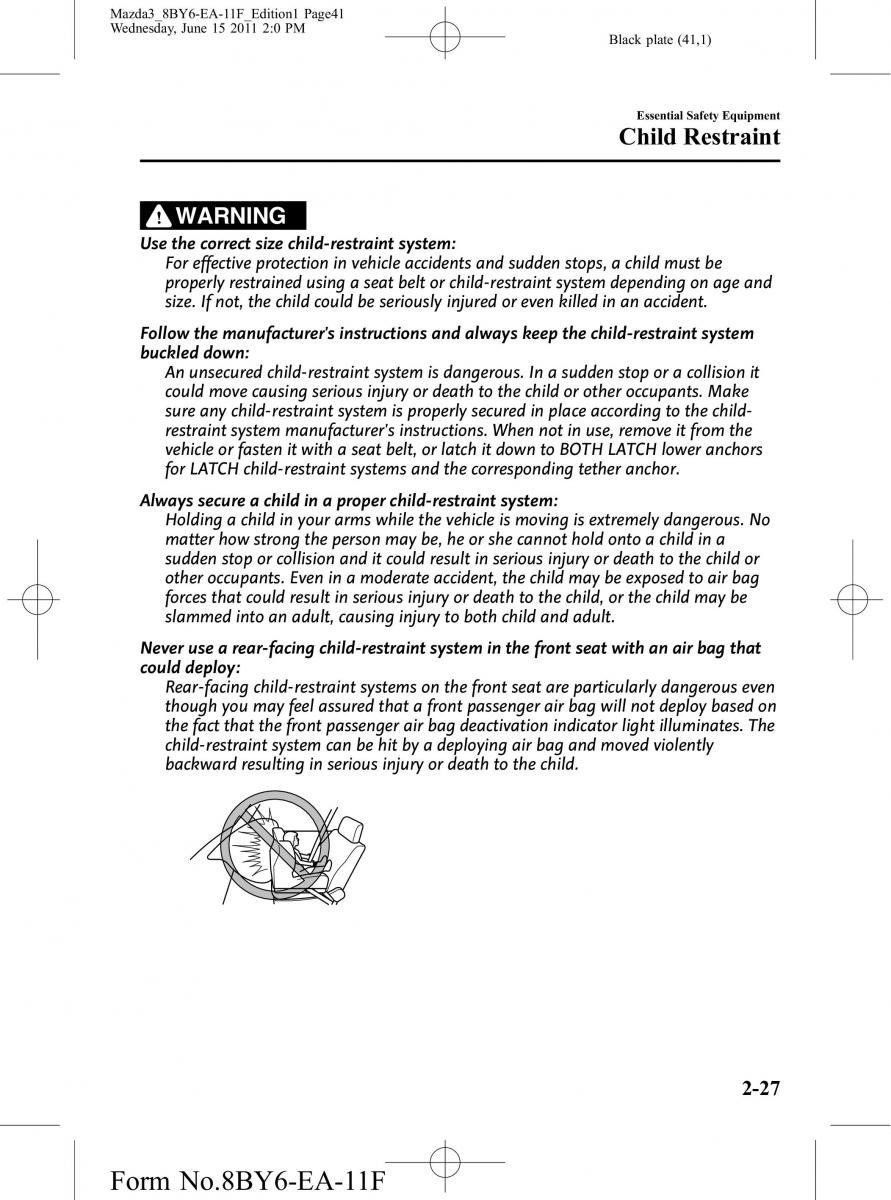 Mazda 3 II 2 owners manual / page 41