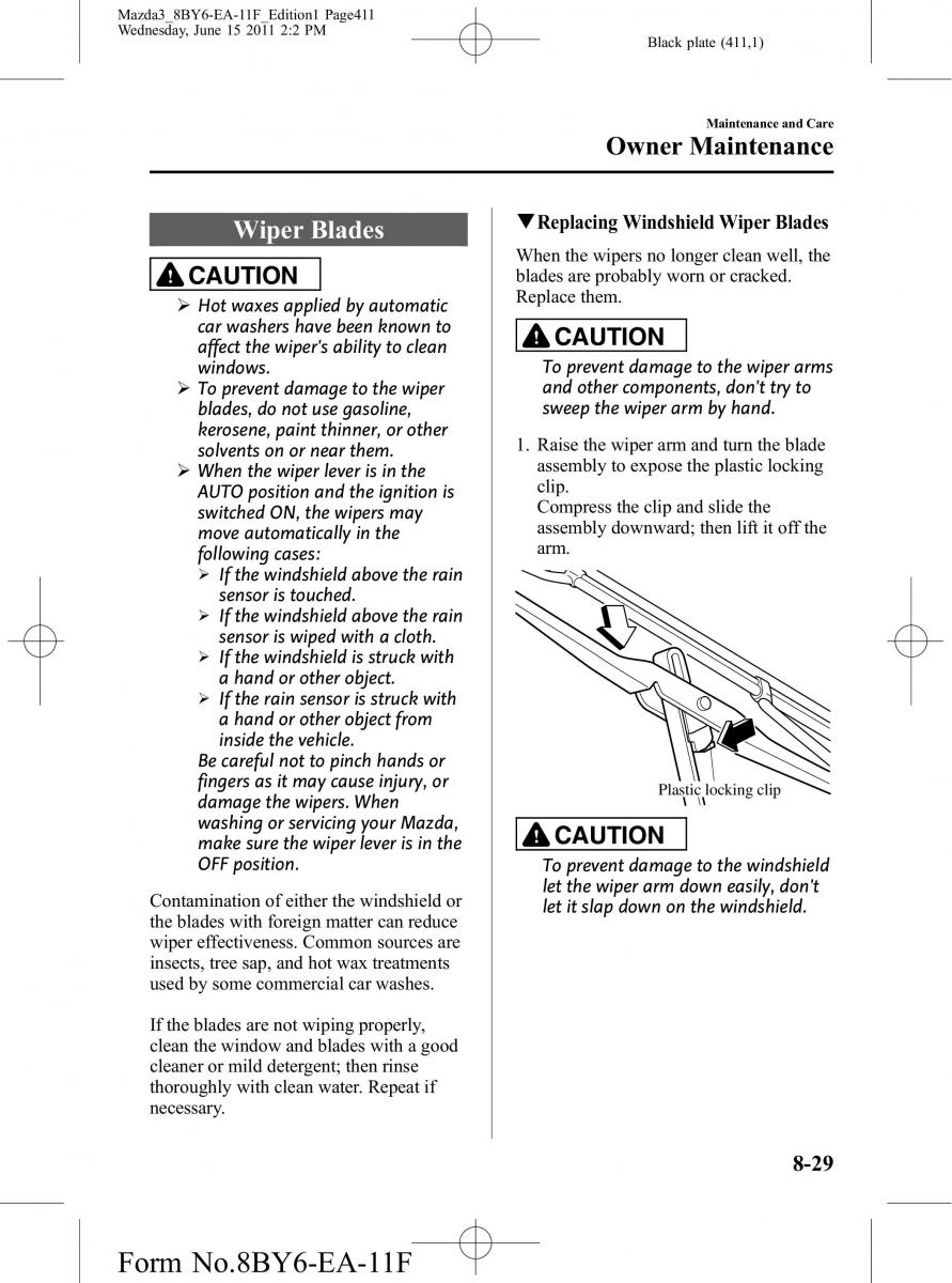 Mazda 3 II 2 owners manual / page 411