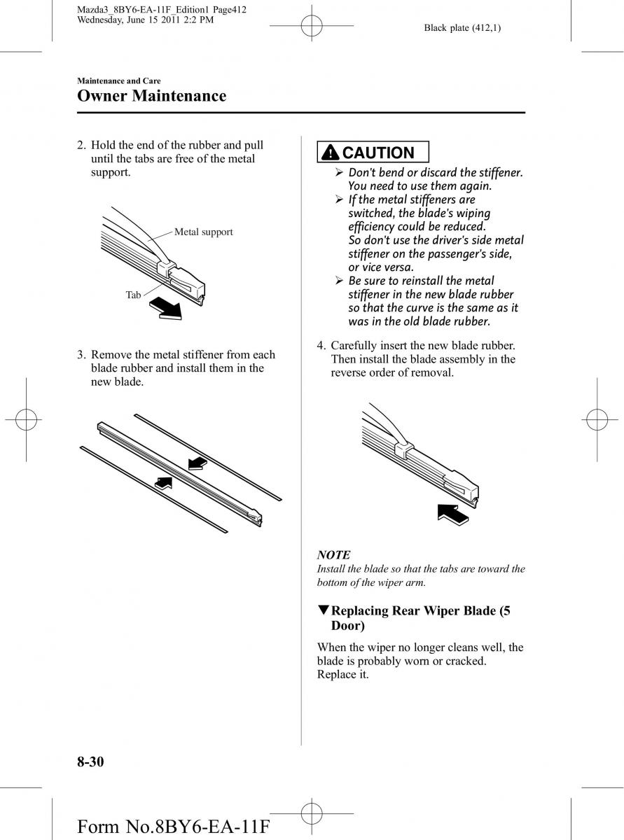 Mazda 3 II 2 owners manual / page 412