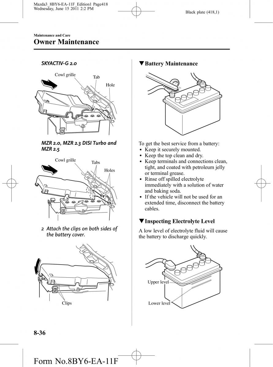 Mazda 3 II 2 owners manual / page 418