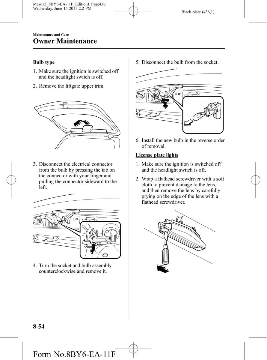 Mazda 3 II 2 owners manual / page 436