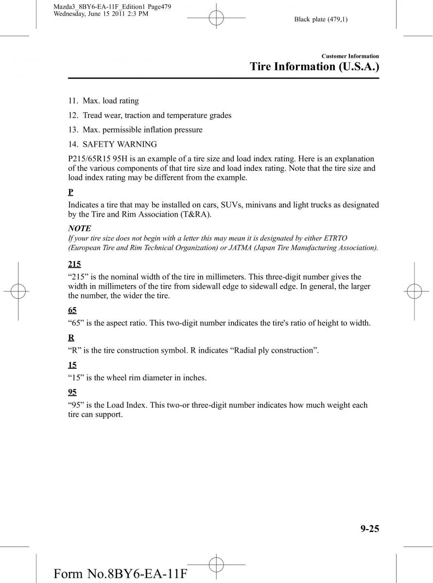 Mazda 3 II 2 owners manual / page 479