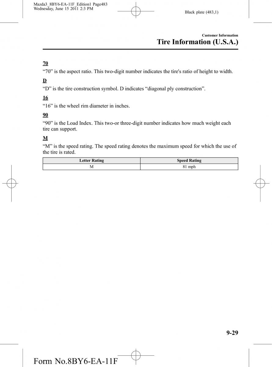 Mazda 3 II 2 owners manual / page 483