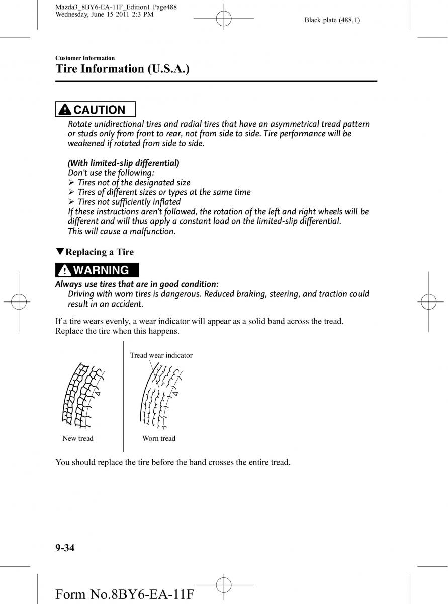 Mazda 3 II 2 owners manual / page 488