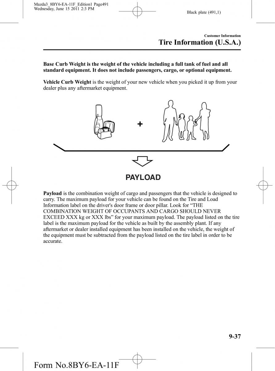 Mazda 3 II 2 owners manual / page 491