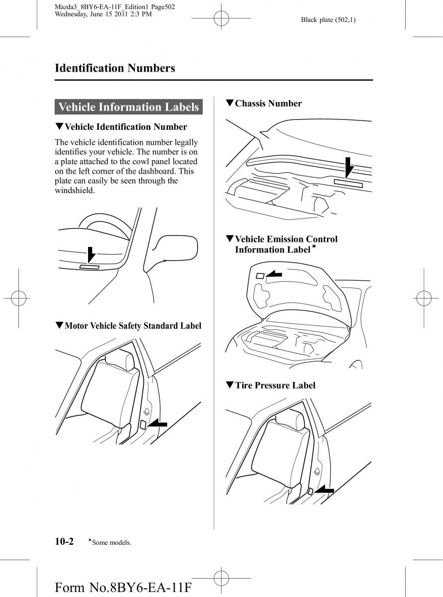 Mazda 3 II 2 owners manual / page 502