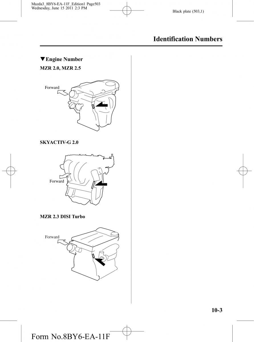 Mazda 3 II 2 owners manual / page 503