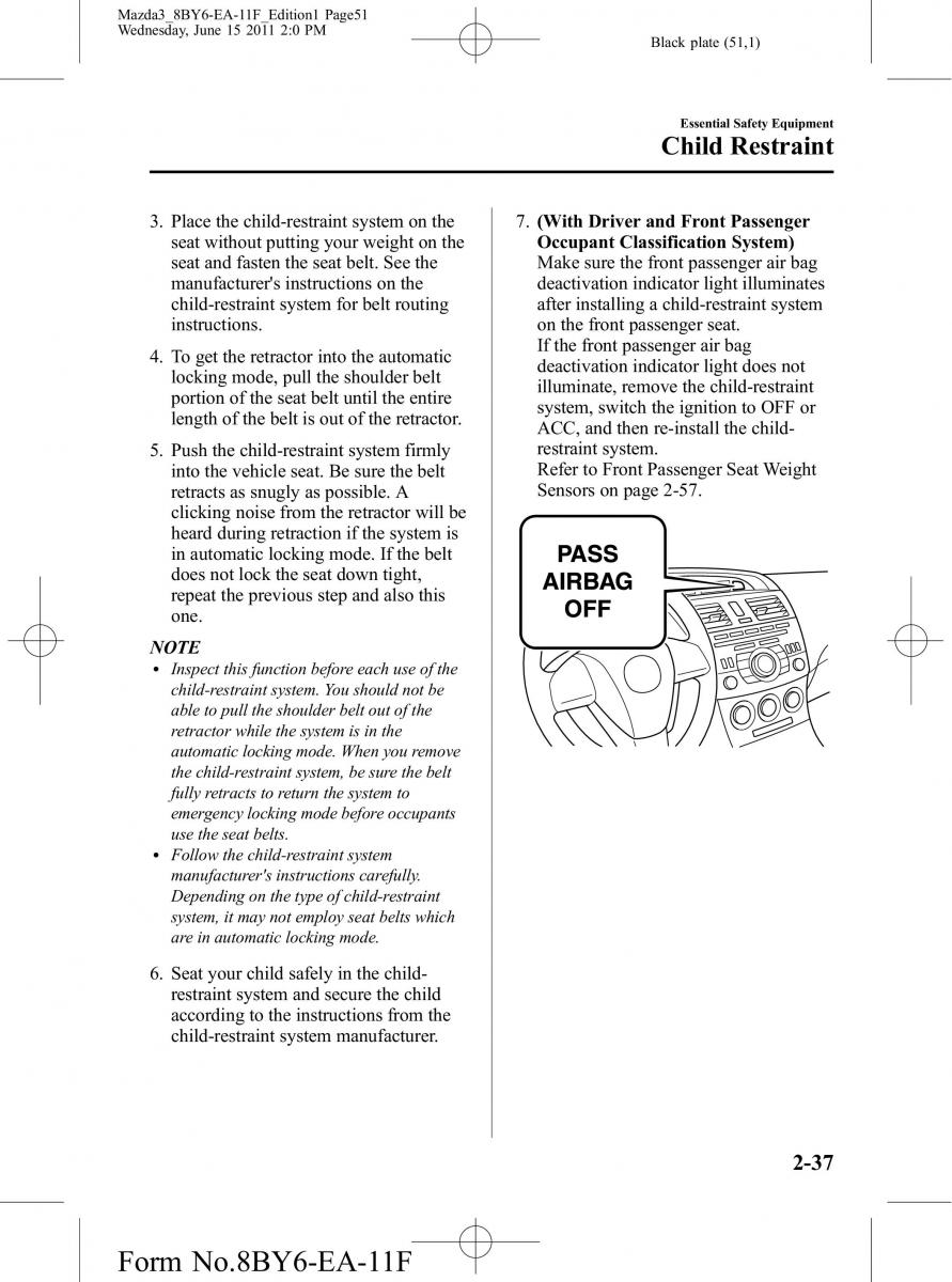 Mazda 3 II 2 owners manual / page 51