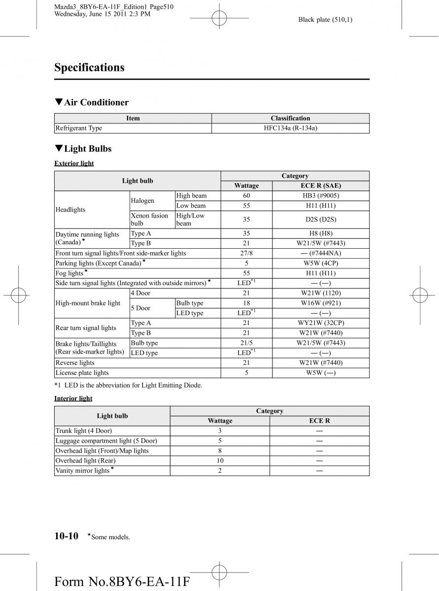 Mazda 3 II 2 owners manual / page 510