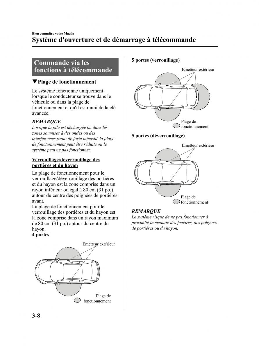 Mazda 3 II 2 manuel du proprietaire / page 97