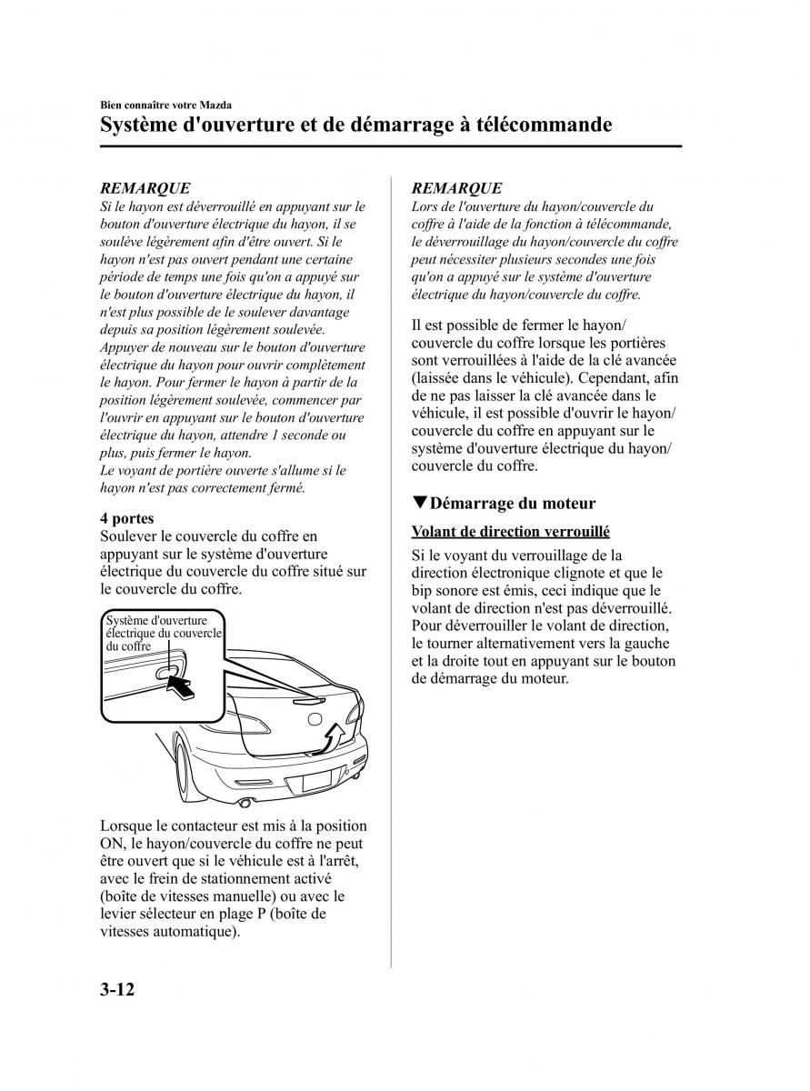 Mazda 3 II 2 manuel du proprietaire / page 101