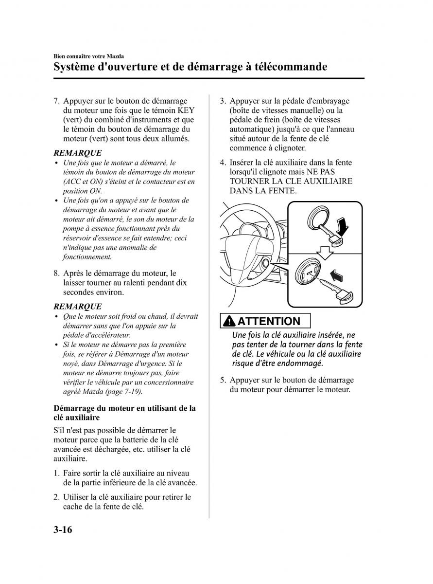 Mazda 3 II 2 manuel du proprietaire / page 105