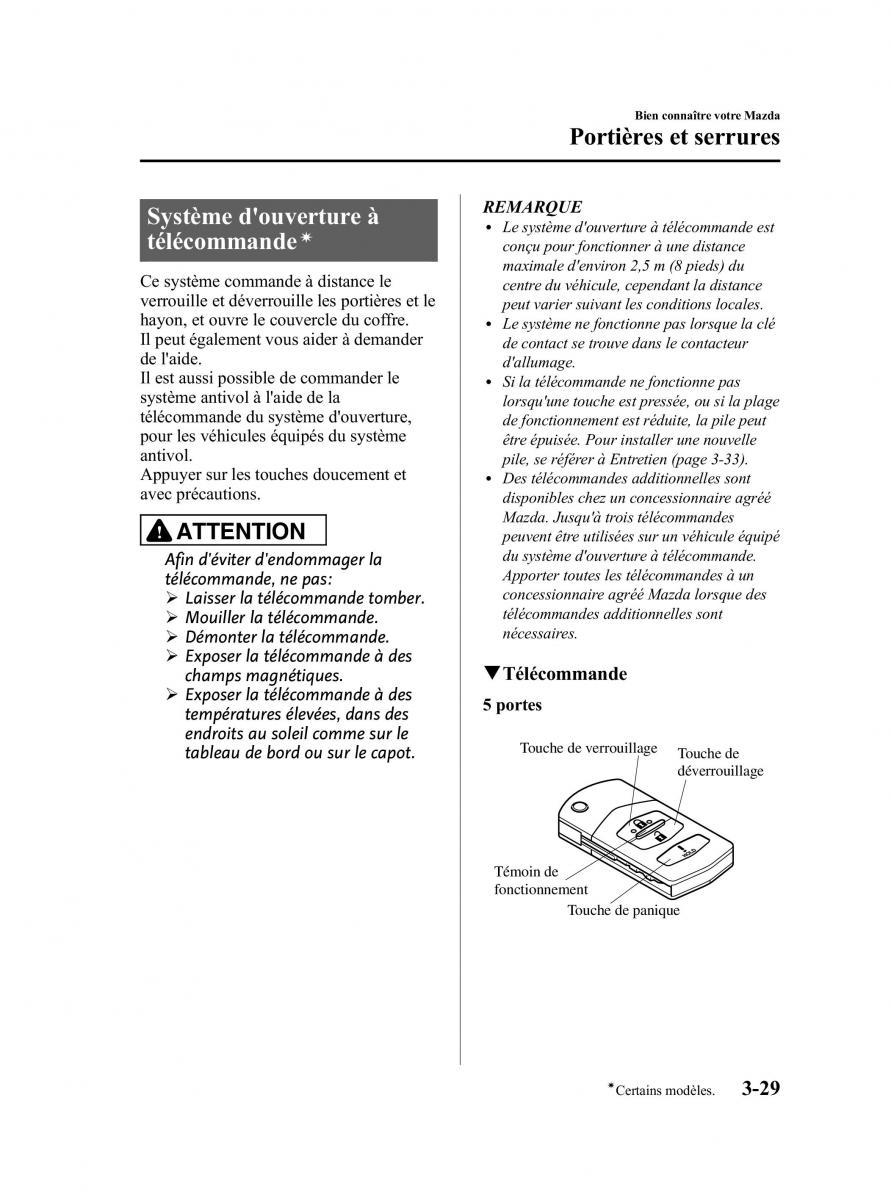 Mazda 3 II 2 manuel du proprietaire / page 118