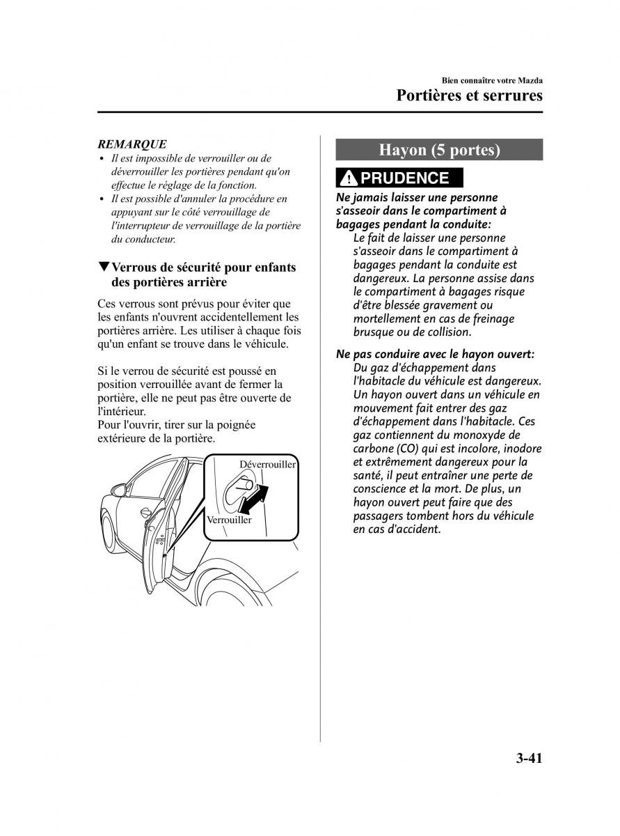 Mazda 3 II 2 manuel du proprietaire / page 130