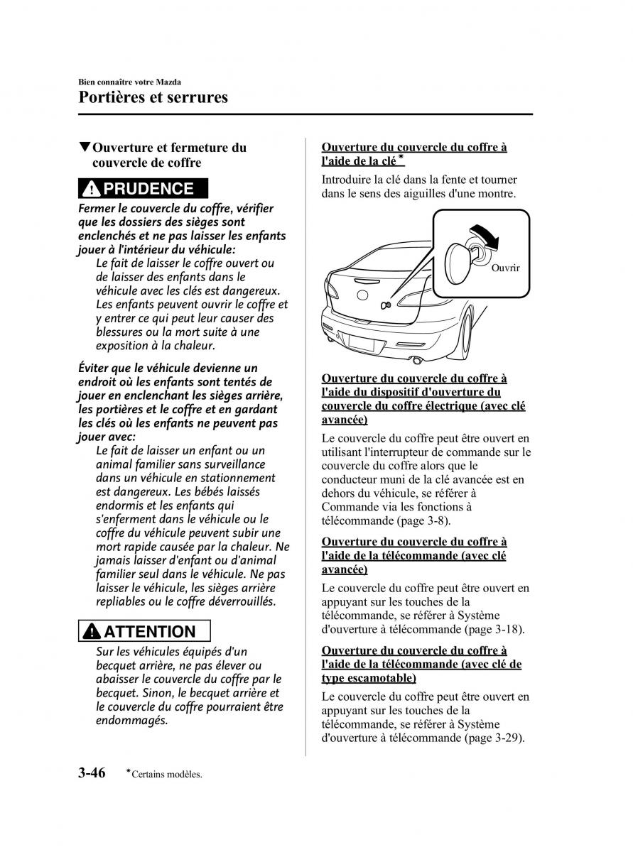 Mazda 3 II 2 manuel du proprietaire / page 135