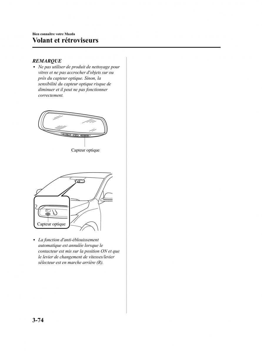 Mazda 3 II 2 manuel du proprietaire / page 163