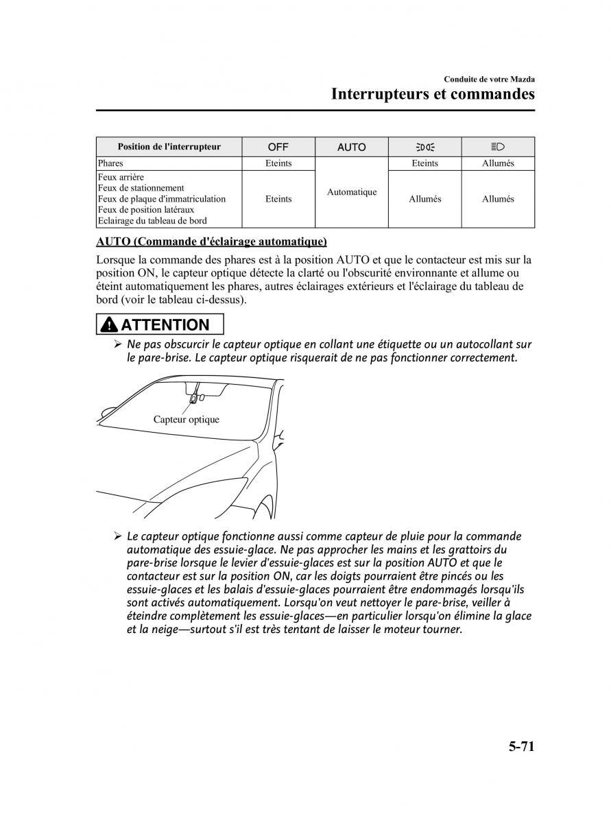 Mazda 3 II 2 manuel du proprietaire / page 252