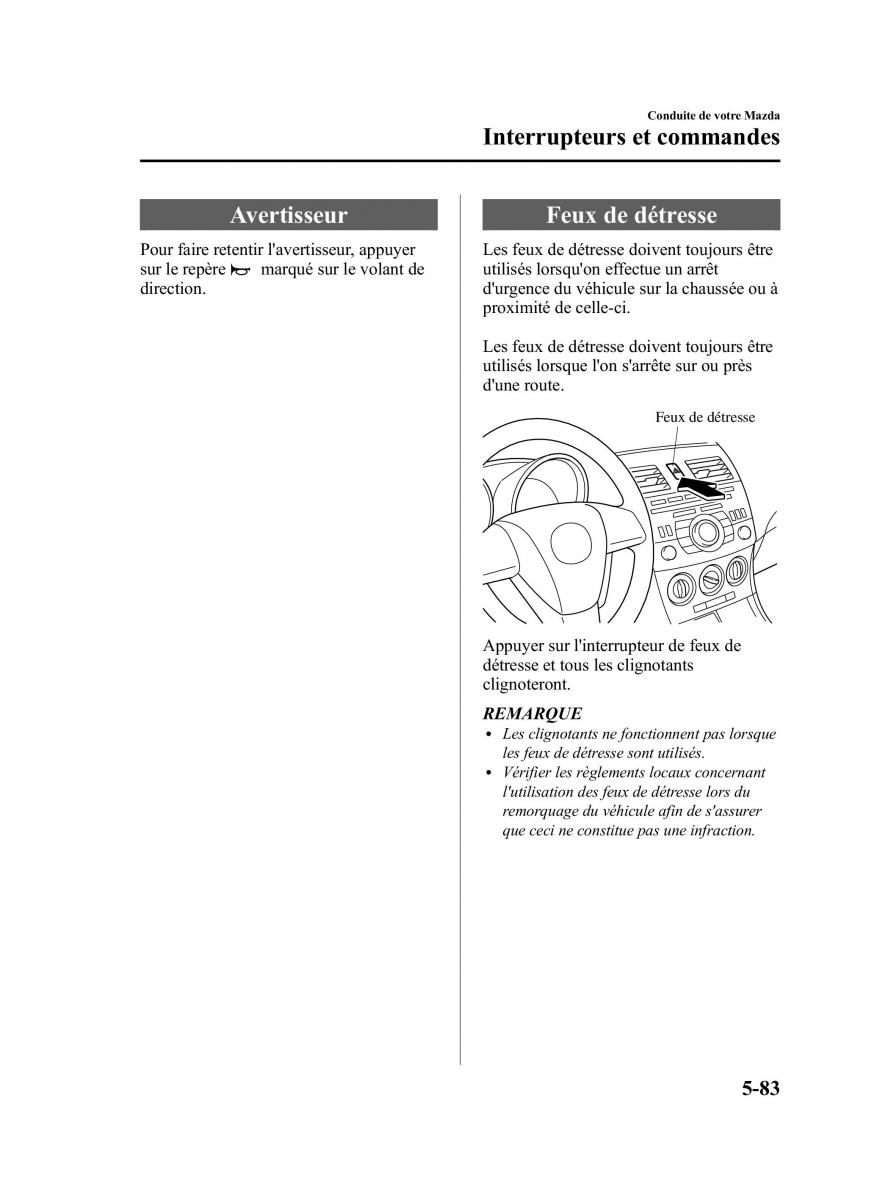 Mazda 3 II 2 manuel du proprietaire / page 264