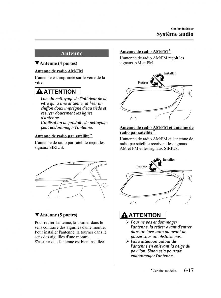 Mazda 3 II 2 manuel du proprietaire / page 282