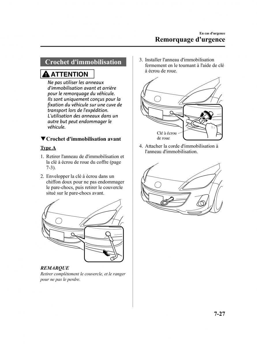 Mazda 3 II 2 manuel du proprietaire / page 422