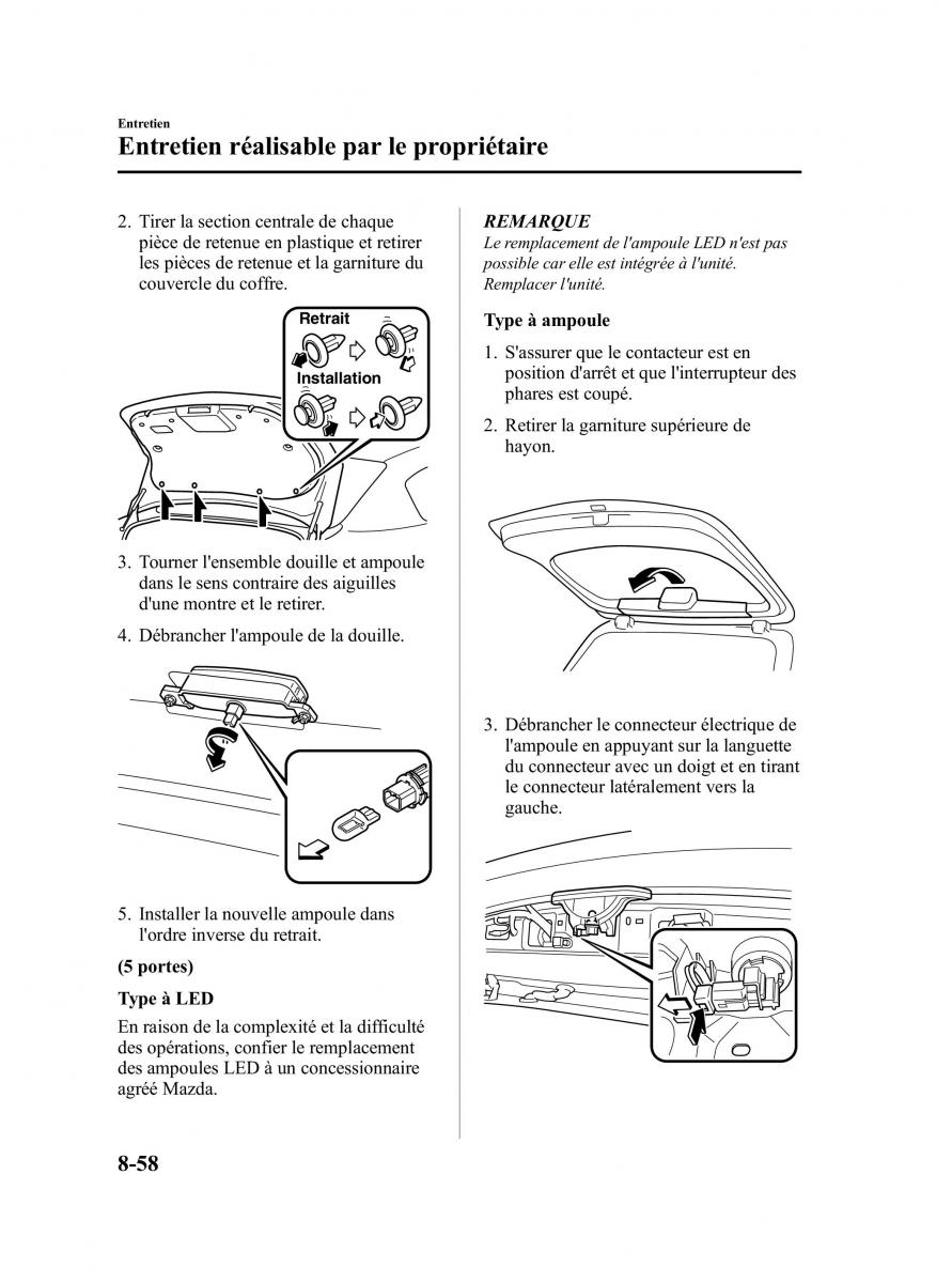 Mazda 3 II 2 manuel du proprietaire / page 483