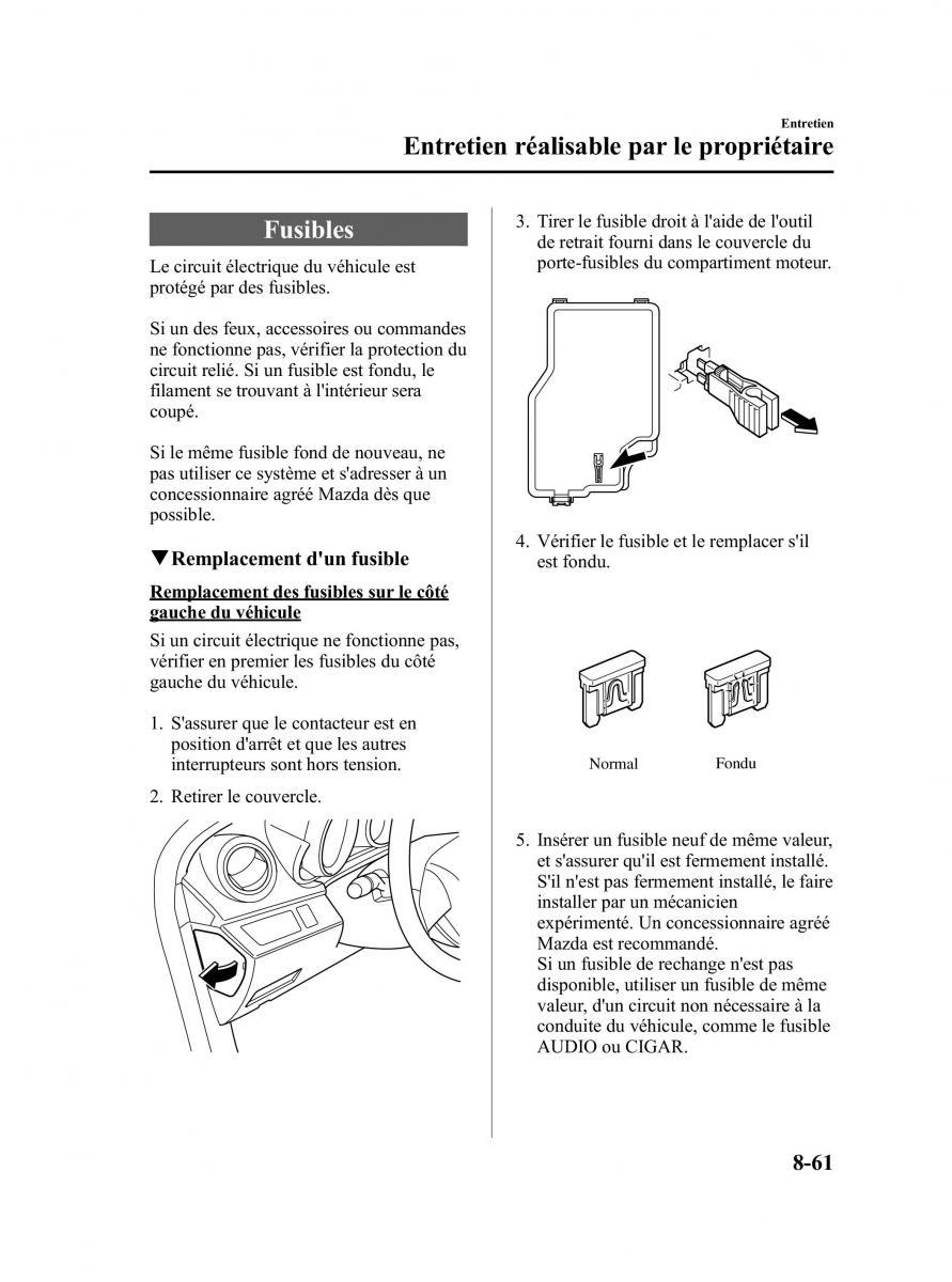 Mazda 3 II 2 manuel du proprietaire / page 486