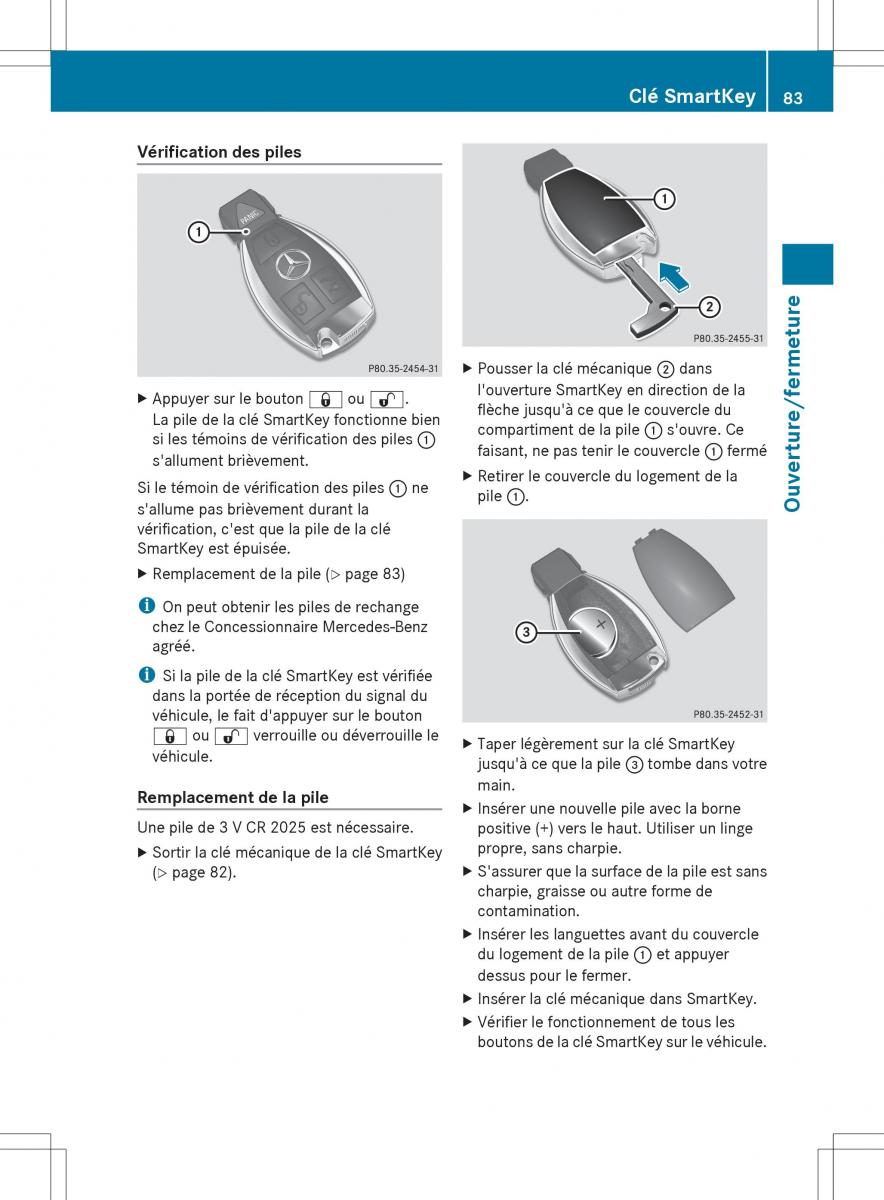 Mercedes Benz R Class manuel du proprietaire / page 85